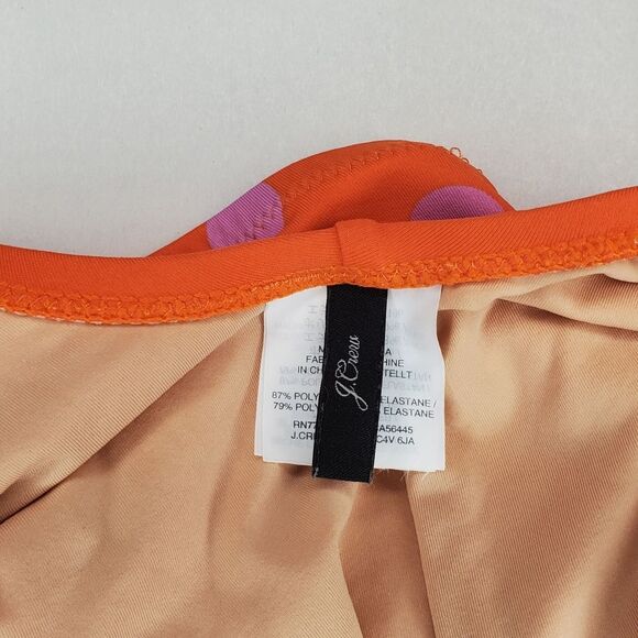 J Crew Plunging Scoopback One-Piece Swimsuit Size 6 - Picture 7 of 9